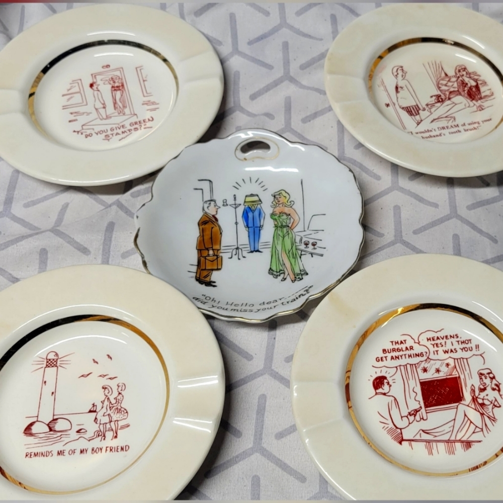 Vintage novelty ashtrays